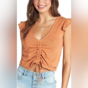 NWOT Roxy Flirty Vibe V-neck Top